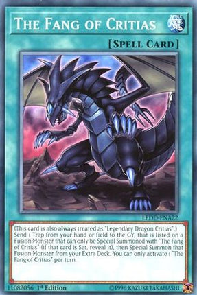 The Fang of Critias (Common / Short Print) [LEDD-ENA22] Legendary Dragon Decks 1st Edition