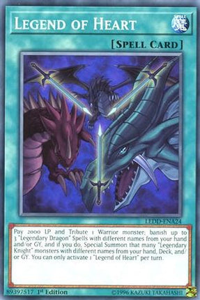 Legend of Heart (Common / Short Print) [LEDD-ENA24] Legendary Dragon Decks 1st Edition