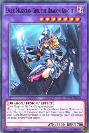 Dark Magician Girl the Dragon Knight (Common / Short Print) [LEDD-ENA36] Legendary Dragon Decks 1st Edition