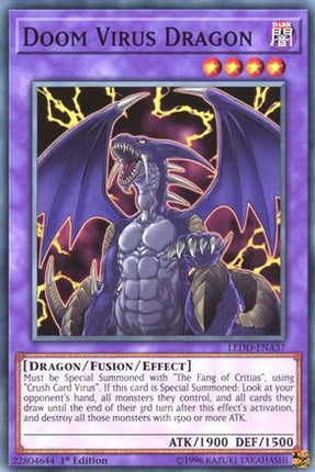 Doom Virus Dragon (Common / Short Print) [LEDD-ENA37] Legendary Dragon Decks 1st Edition
