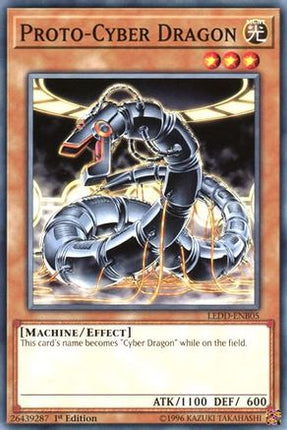 Proto-Cyber Dragon (Common / Short Print) [LEDD-ENB05] Legendary Dragon Decks 1st Edition