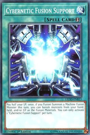 Cybernetic Fusion Support (Common / Short Print) [LEDD-ENB13] Legendary Dragon Decks 1st Edition