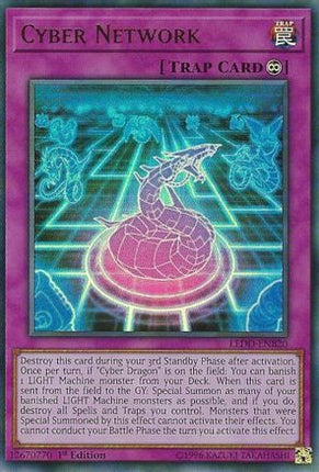 Cyber Network (UR) (Ultra Rare) [LEDD-ENB20] Legendary Dragon Decks 1st Edition