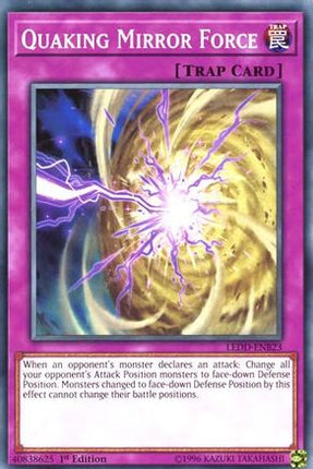 Quaking Mirror Force (Common / Short Print) [LEDD-ENB23] Legendary Dragon Decks 1st Edition