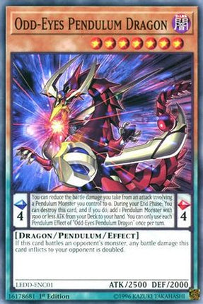 Odd-Eyes Pendulum Dragon (Common / Short Print) [LEDD-ENC01] Legendary Dragon Decks 1st Edition