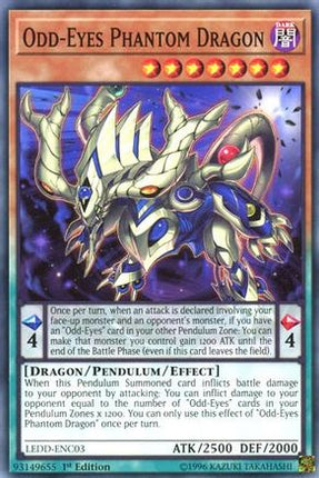 Odd-Eyes Phantom Dragon (Common / Short Print) [LEDD-ENC03] Legendary Dragon Decks 1st Edition