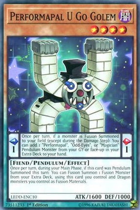 Performapal U Go Golem (Common / Short Print) [LEDD-ENC10] Legendary Dragon Decks 1st Edition