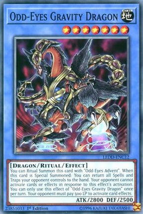 Odd-Eyes Gravity Dragon (Common / Short Print) [LEDD-ENC12] Legendary Dragon Decks 1st Edition