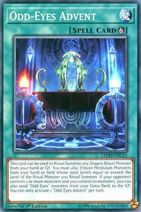 Odd-Eyes Advent (Common / Short Print) [LEDD-ENC15] Legendary Dragon Decks 1st Edition