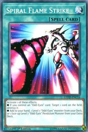Spiral Flame Strike (Common / Short Print) [LEDD-ENC16] Legendary Dragon Decks 1st Edition