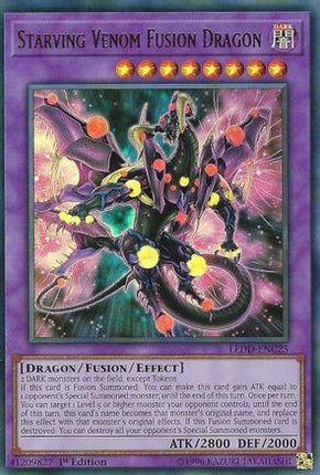 Starving Venom Fusion Dragon (Ultra Rare) [LEDD-ENC25] Legendary Dragon Decks 1st Edition