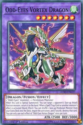 Odd-Eyes Vortex Dragon (Common / Short Print) [LEDD-ENC27] Legendary Dragon Decks 1st Edition