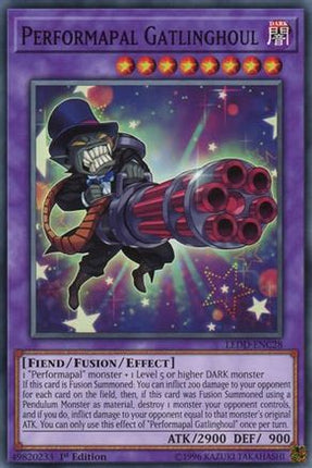 Performapal Gatlinghoul (Common / Short Print) [LEDD-ENC28] Legendary Dragon Decks 1st Edition