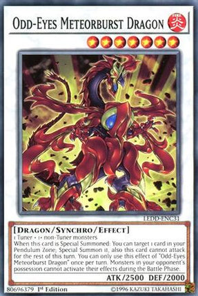 Odd-Eyes Meteorburst Dragon (Common / Short Print) [LEDD-ENC31] Legendary Dragon Decks 1st Edition