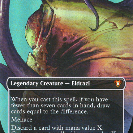 Kozilek, the Great Distortion (Borderless) [Commander Masters] Textured Foil