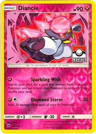 Diancie - 94/147 (Pokemon League) [League & Championship Cards] Reverse Holofoil