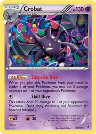 Crobat - 33/119 (Cosmos Holo) [Miscellaneous Cards & Products] Holofoil