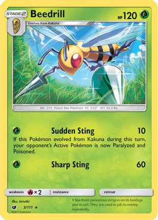 Beedrill - 3/111 [SM - Crimson Invasion] Reverse Holofoil