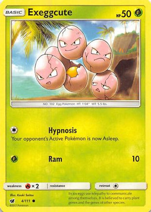 Exeggcute - 4/111 [SM - Crimson Invasion] Reverse Holofoil