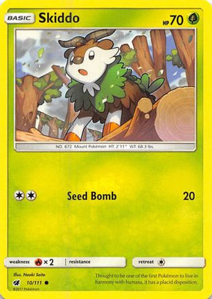 Skiddo - 10/111 [SM - Crimson Invasion] Reverse Holofoil