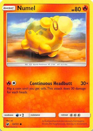 Numel - 13/111 [SM - Crimson Invasion] Reverse Holofoil