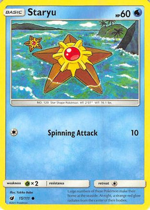 Staryu - 15/111 [SM - Crimson Invasion] Reverse Holofoil