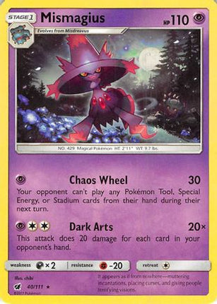 Mismagius - 40/111 [SM - Crimson Invasion] Reverse Holofoil