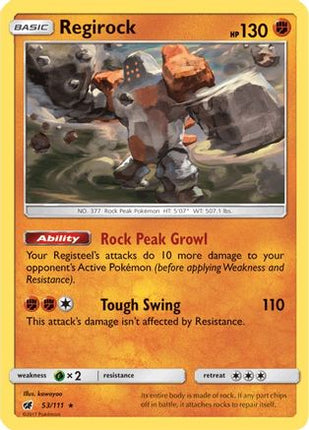 Regirock - 53/111 [SM - Crimson Invasion]