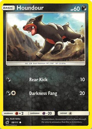 Houndour - 58/111 [SM - Crimson Invasion] Reverse Holofoil