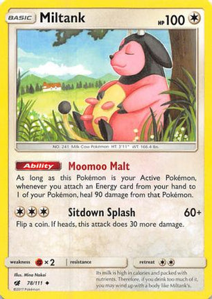 Miltank - 78/111 [SM - Crimson Invasion] Reverse Holofoil