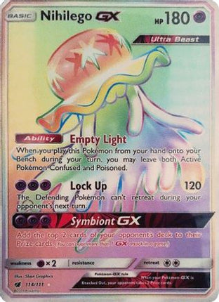 Nihilego GX (Secret) - 114/111 [SM - Crimson Invasion] Holofoil