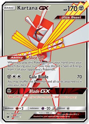 Kartana GX (Full Art) - 106/111 [SM - Crimson Invasion] Holofoil