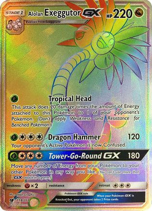 Alolan Exeggutor GX (Secret) - 118/111 [SM - Crimson Invasion] Holofoil
