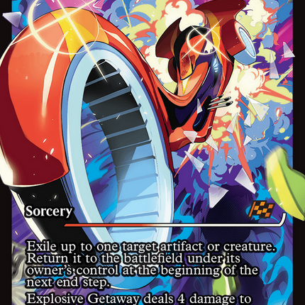 Explosive Getaway (Showcase) [Aetherdrift] Foil