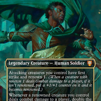Aragorn, Hornburg Hero (Borderless) [Tales of Middle-earth Commander]