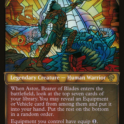 Astor, Bearer of Blades (Showcase) [Dominaria United] Textured Foil