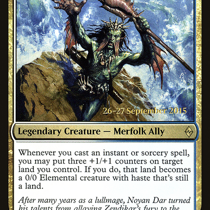 Noyan Dar, Roil Shaper [Battle for Zendikar Promos] Prerelease Foil