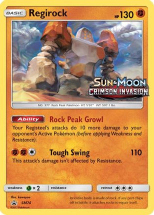 Regirock - SM74 (Prerelease) - null/null [SM Promos] Holofoil