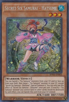 Secret Six Samurai - Hatsume (Secret Rare) [SPWA-EN003] 1st Edition