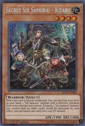 Secret Six Samurai - Kizaru (Secret Rare) [SPWA-EN005] 1st Edition