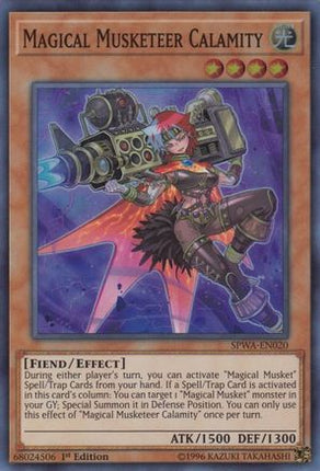 Magical Musketeer Calamity (Super Rare) [SPWA-EN020] 1st Edition