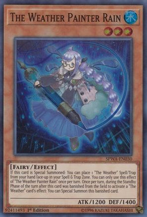 The Weather Painter Rain (Super Rare) [SPWA-EN030] 1st Edition