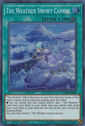 The Weather Snowy Canvas (Super Rare) [SPWA-EN036] 1st Edition