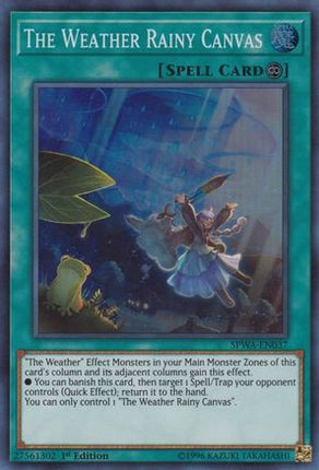 The Weather Rainy Canvas (Super Rare) [SPWA-EN037] 1st Edition