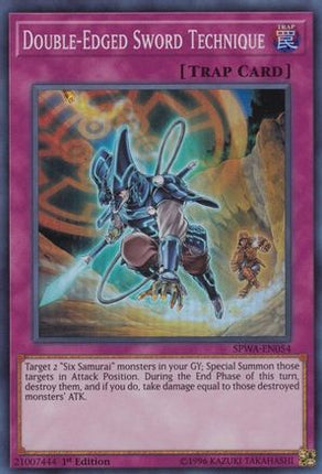 Double-Edged Sword Technique (Super Rare) [SPWA-EN054] 1st Edition