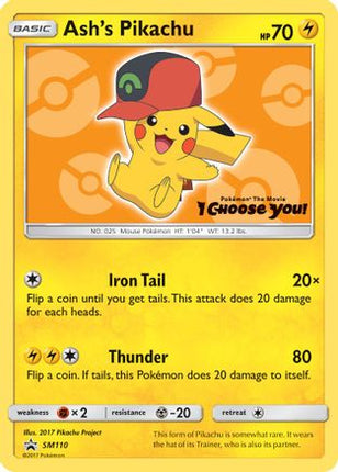 Ash's Pikachu - SM110 - SM110/null [SM Promos]