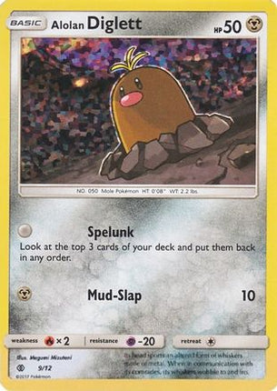 Alolan Diglett - 9/12 [McDonald's Promos 2017] Holofoil