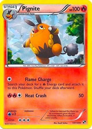 Pignite - 17/114 (Cracked Ice Holo) [Miscellaneous Cards & Products] Holofoil
