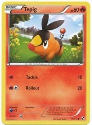 Tepig 15/114 (Cosmos Holo) - null/114 [League & Championship Cards] Holofoil