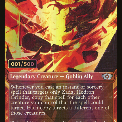 Zada, Hedron Grinder (Showcase) [Multiverse Legends] Serialized Foil